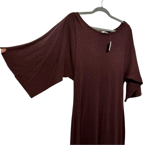 Free People FP Beach Skylar Maxi Dress in Plum Size XS hemp cotton new - Picture 4 of 8